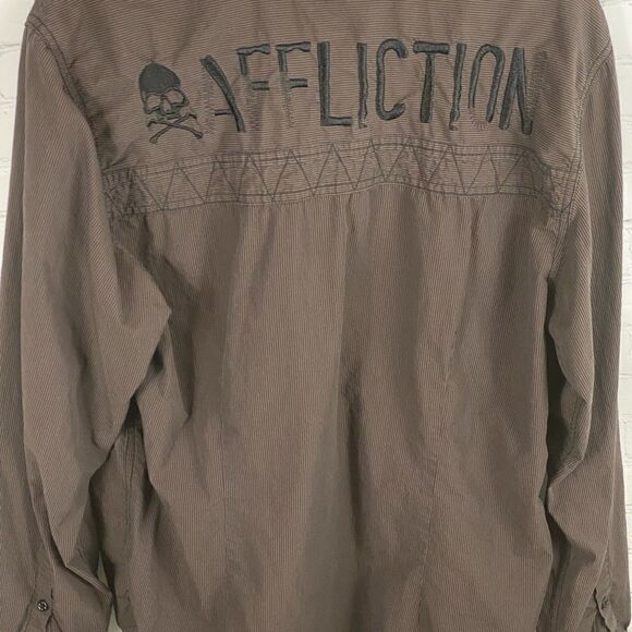 Affliction Black Premium Long Sleeve Shirt. Large - Picture 2 of 5